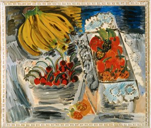 Stilleben med frugt (maleri på lærred) af Raoul Dufy