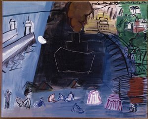 The Black Cargo (olie på lærred, 20. århundrede) af Raoul Dufy