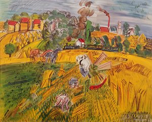 The House (olie på lærred) af Raoul Dufy
