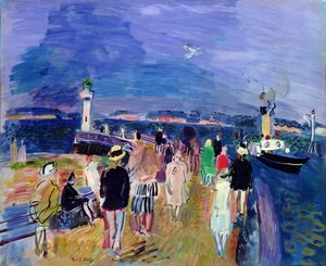 Molen ved Honfleur af Raoul Dufy