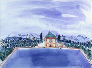 Poolen på Menara af Raoul Dufy