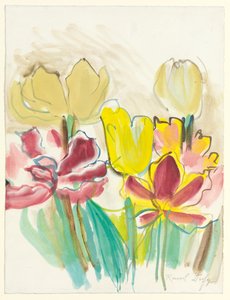 Tulipaner til Colettes herbarium, ca. 1948 (gouache og akvarel på papir) af Raoul Dufy