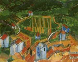 Vence landskab af Raoul Dufy