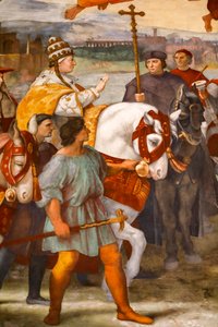 Møde mellem St. Leo den Store og Attila. 1511-1514 (fresko) af Raphael