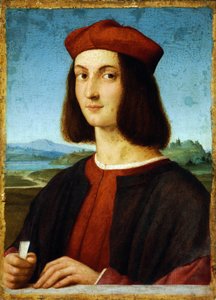 Portræt af Pietro Bembo (1470-1547) - peinture de Raphael (Raffaello Sanzio