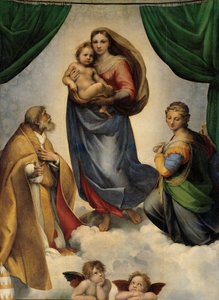 Den sixtinske madonna. ca. 1512