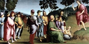 Johannes Døberens prædiken af Raphael