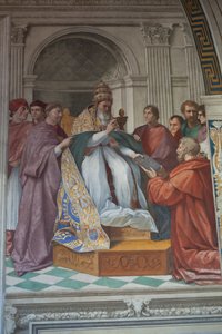 Leveringen af dekreterne til pave Gregor IX (foto)