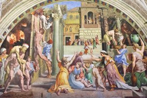 Branden i borgoen, ca. 1501-1520 (fresco)