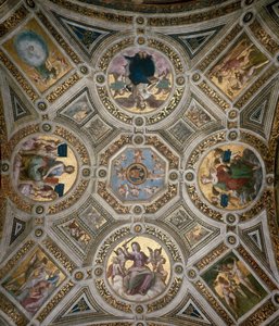 Loft i Stanza della Segnatura, ca 1510-1511. af Raphael
