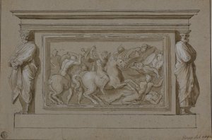 Design til begravelsesmonument for Marchese Francesco Gonzaga af Raphael