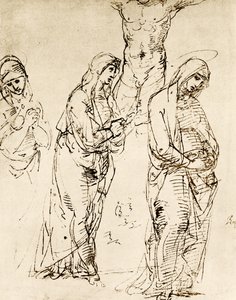 Design til Guds Moder under korset af Raffaello Sanzio Raphael