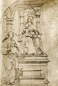 Tronede Madonna af Raffaello Sanzio Raphael