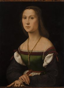 Portræt af en ung kvinde La Muta, ca 1507. af Raphael