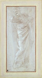 Studie af en mand til billedtæppet tegneserie af St. Paul i Lystra af Raphael