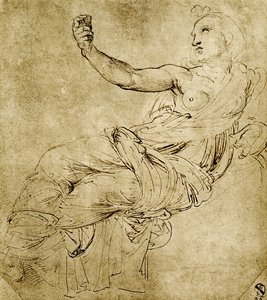 Museen Euterpe af Raffaello Sanzio Raphael