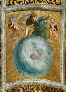 Primum-mobilen. Loftfresco i Stanza della Segnatura, ca 1510-1511. af Raphael