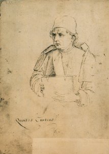 Quinto Curzio Rufo; tegning af Raphael. Academy Galleries, Venedig af Raffaello Sanzio Raphael