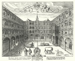 Fondaco dei Tedeschi, hovedkvarter for tyske købmænd i Venedig af Raphael Custos