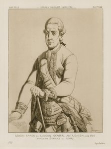 Baron Gideon von Laudon, østrigsk general, omkring 1790