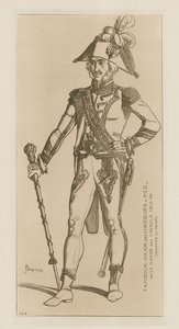 Drum Major af chasseurs en pied af den konsulære vagt, 1802-04 af Raphael Jacquemin
