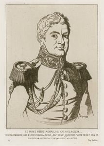 Prins Pierre Michailowich Wolkonski af Raphael Jacquemin