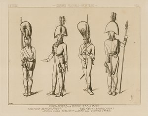 Russiske grenaderer og officerer, 1801 af Raphael Jacquemin