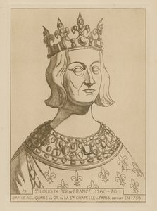 St Louis IX, konge af Frankrig, 1260-1270 af Raphael Jacquemin