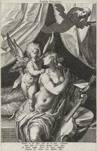 Allegori om bedragerisk kærlighed Amor Dvcatvs (titel på objekt) af Raphaël Sadeler (I)
