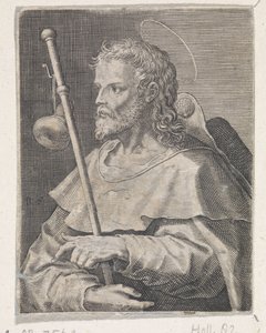 Apostlen Jakob den større Kristus, Maria og de tolv apostle (serietitel) af Raphaël Sadeler (I)