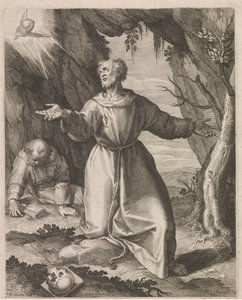 Frans af Assisi modtager stigmataen