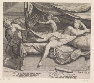 Jupiter en Antiope af Raphaël Sadeler (I)