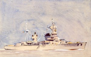 Fransk cuirass, ca. 1900 (gouache på papir) af Raymond Bonnefon