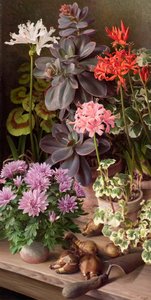 Oktoberblomster af Raymond Booth