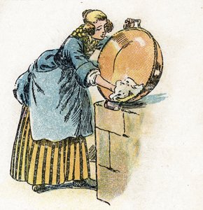 "Askepot"-illustration til Charles Perraults eventyr (illustration) ca. 1920
