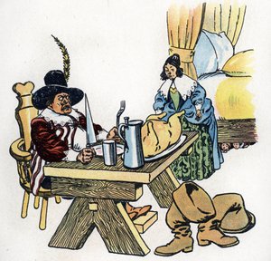 "Le Petit Poucet" illustration til eventyrene af Charles Perrault (illustration) ca. 1920