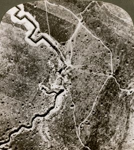 Luftfoto af de tyske linjer, Første Verdenskrig, 1914-1918.