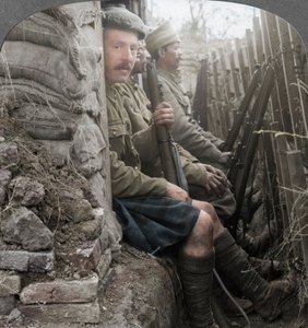 Indiske soldater i skyttegravene, Første Verdenskrig, 1914-1918