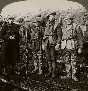 Lewis maskingeværere, Hollebeke, Belgien, Første Verdenskrig, 1914-1918. af Realistic Travels Publishers