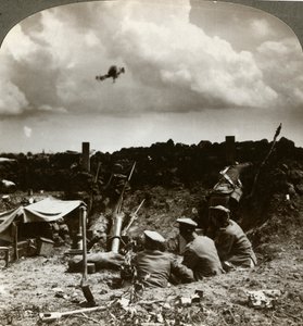 Morterer i skyttegravene, Første Verdenskrig, 1914-1918.