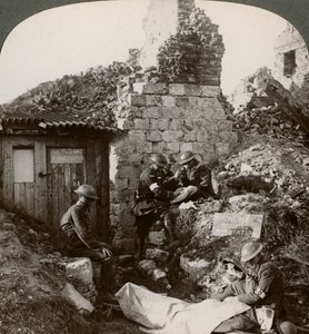 Royal Army Medical Corps på Monchy dressing station, Frankrig, Første Verdenskrig, 1914-1918. af Realistic Travels Publishers