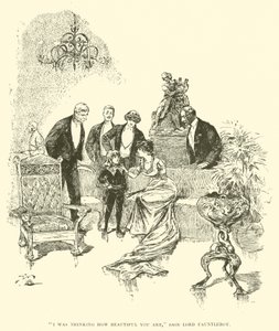 Illustration til Lille Lord Fauntleroy