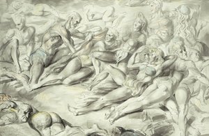 Coney Island Beach af Reginald Marsh