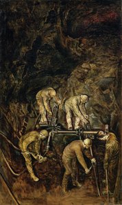 Sand Hogs, ca. 1938 (olie på lærred)