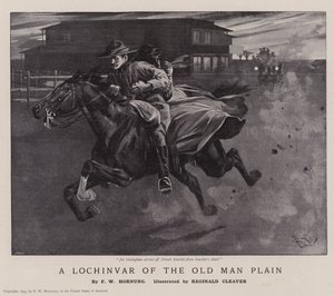 A Lochinvar of the Old Man Plain (litografi) af Reginald Thomas Cleaver