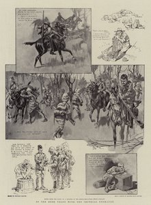 I Bush Veldt med det kejserlige Yeomanry (litografi) af Reginald Thomas Cleaver
