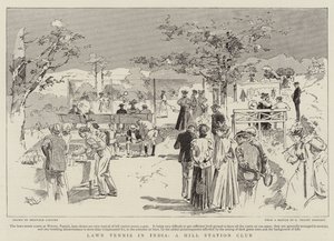 Lawn-tennis i Indien, en klub på en bjergstation (stik) af Reginald Thomas Cleaver