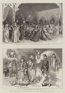 The Christmas Pantomimes at the London Theatres (kobberstik) af Reginald Thomas Cleaver