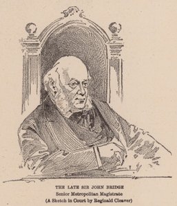 Den afdøde Sir John Bridge (litografi) af Reginald Thomas Cleaver