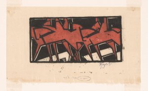 Ryttere til hest af Reijer Stolk (signed by artist)